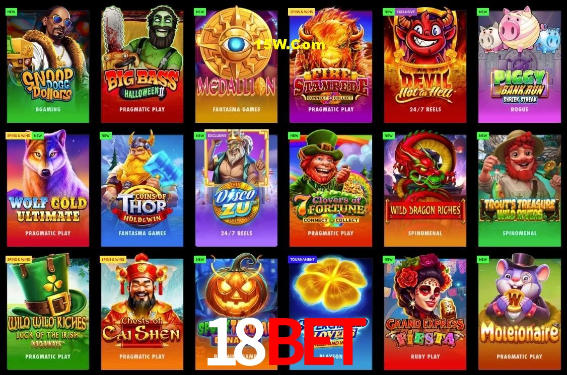 Game Providers 18Bet